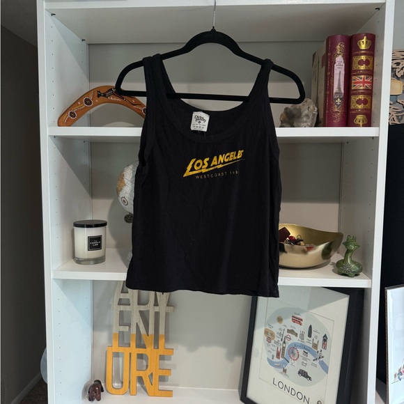 Dirty Laundry Black and Yellow Los Angeles Tank Top - Picture 1 of 5